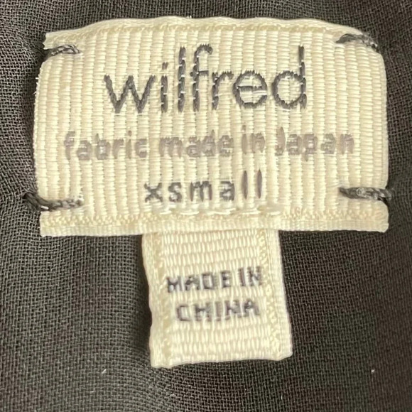 Aritzia Wilfred Sabine Sleeveless Faux Wrap Mini Dress w Pockets Black Sz XS - Picture 9 of 11